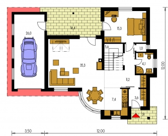 Floor plan of ground floor - TREND 277